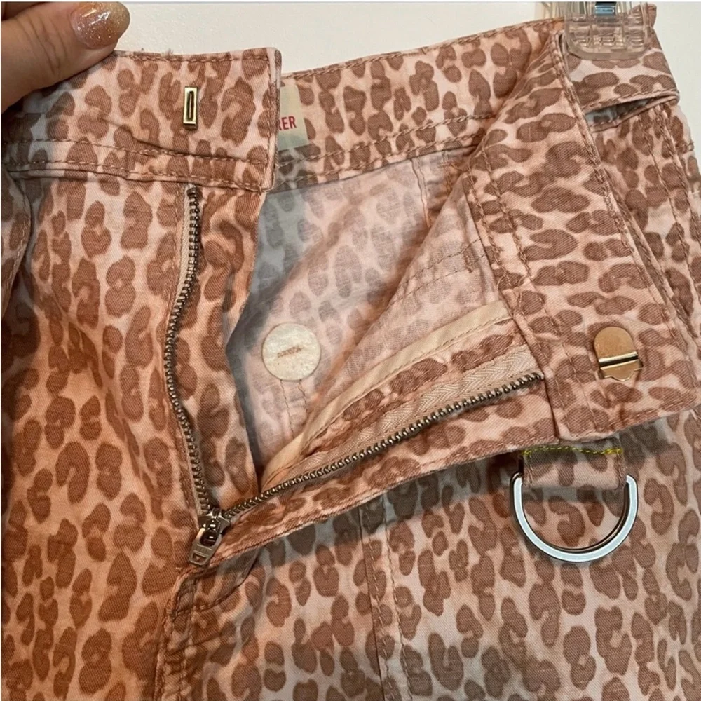 Anthropolgie The Wanderer Pants Leopard/Cheetah Print 28 Cream/Tan - Picture 9 of 10